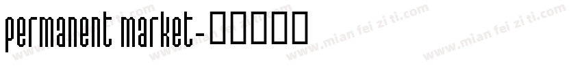 permanent market字体转换